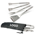 3 Piece Stainless Steel BBQ Tool Set